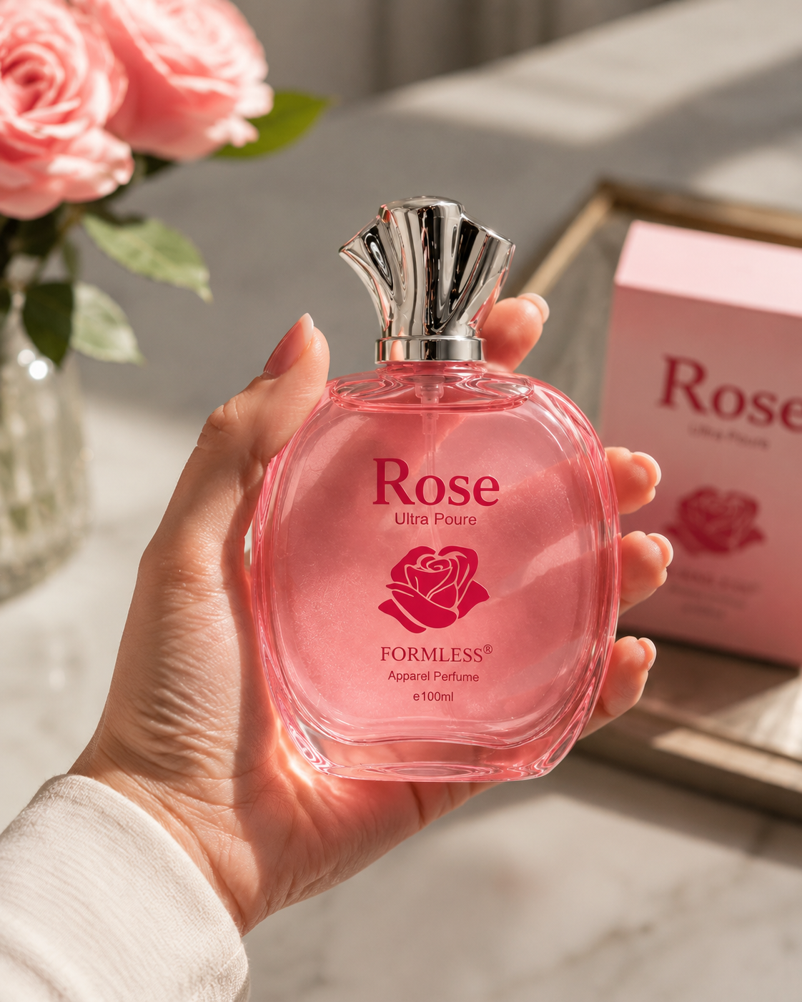 Formless Rose Fragrance 100ML Perfume for Men & Women | Long-Lasting Multi-Fragrance | Floral, Fruity & Sweet Scents | Unisex Premium Perfume for Everyday & Special Occasions