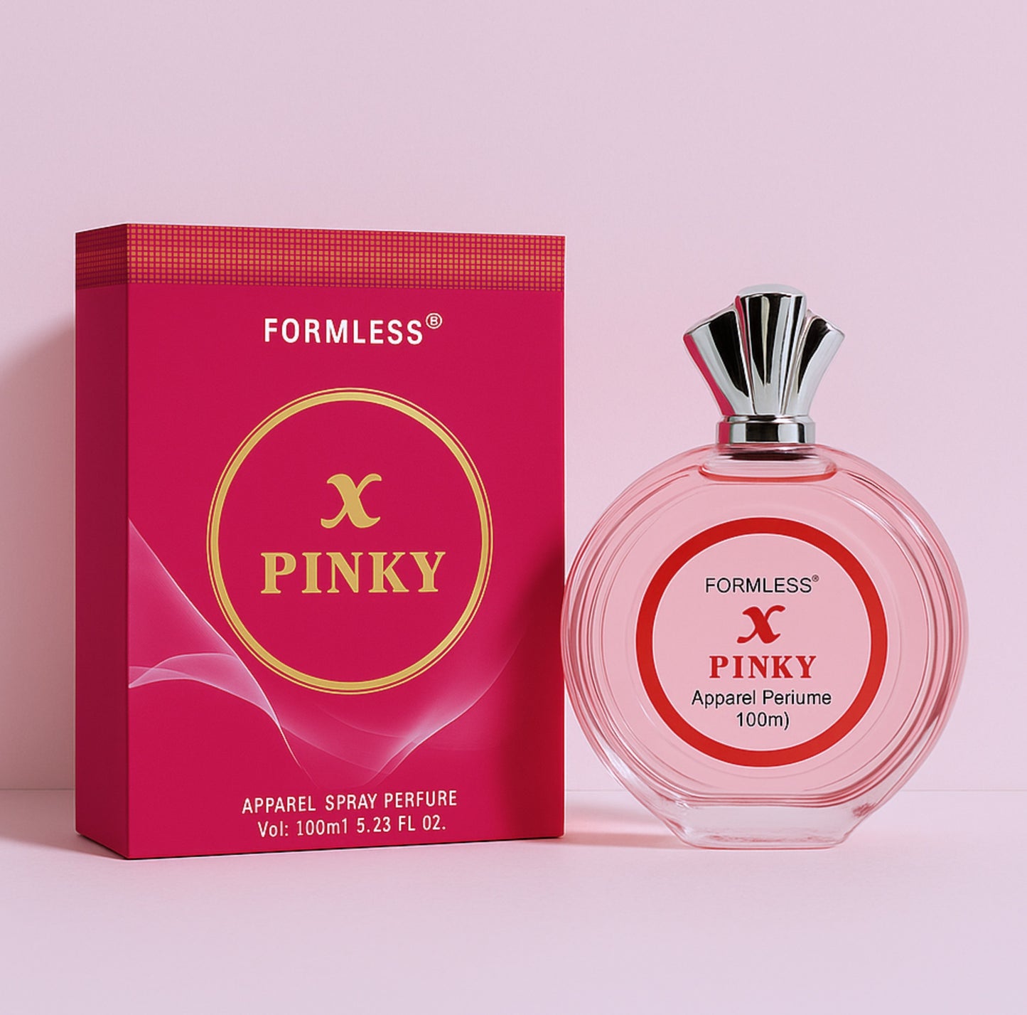 Formless X Pinky Fragrance 100ML Perfume for Women | Long-Lasting Multi-Fragrance | Floral, Fruity & Sweet Scents | Premium Perfume for Everyday & Special Occasions